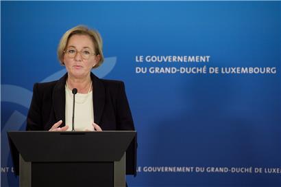 Gesundheitsministerin Paulette Lenert hat am Montagabend ein spontanes Presse-Briefing anberaumt
