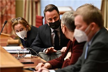 Gesundheitsministerin Paulette Lenert und Premierminister Xavier Bettel waren bei der Debatte zur möglichen Luxemburger Impfpflicht unter den ersten Rednern
