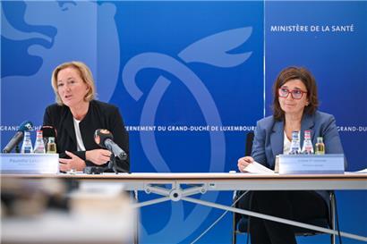 Gesundheitsministerin Paulette Lenert und Dr. Juliana D’Alimonte, beigeordnete Santé-Direktorin
