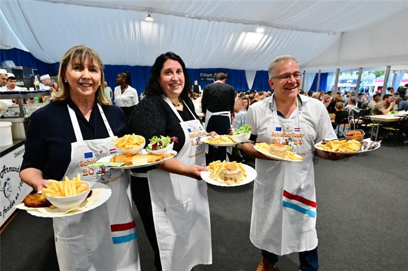 Geübte Hände: Die Bürgermeister*innen Lydie Polfer, Carole Gils und François Sau...
