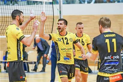 Gilles Braas (Nummer 12) stehen gegen Orion Doetinchem sportlich vor einer Herausforderung
