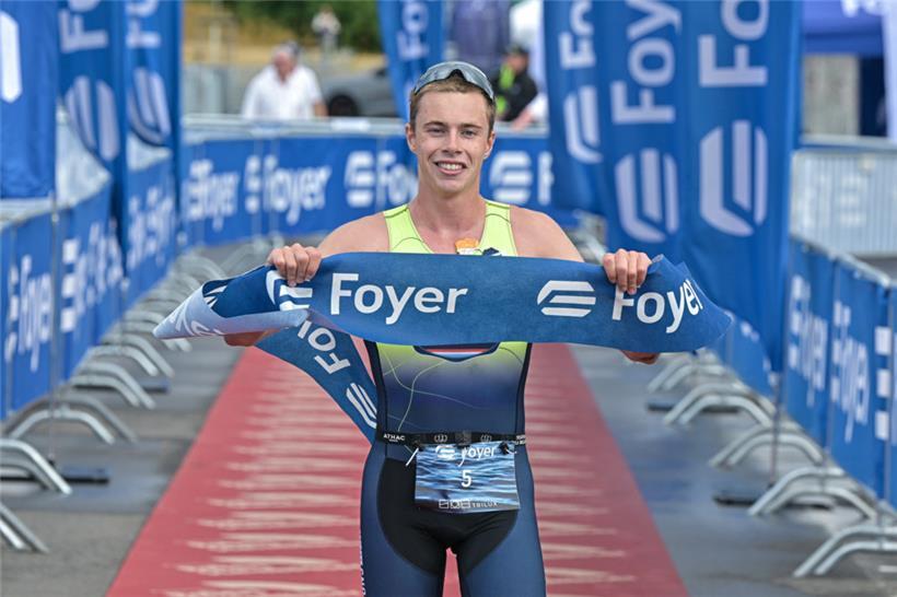 Gilles Miny konnte in Echternach seinen Titel über die Standarddistanz erfolgreich verteidigen
