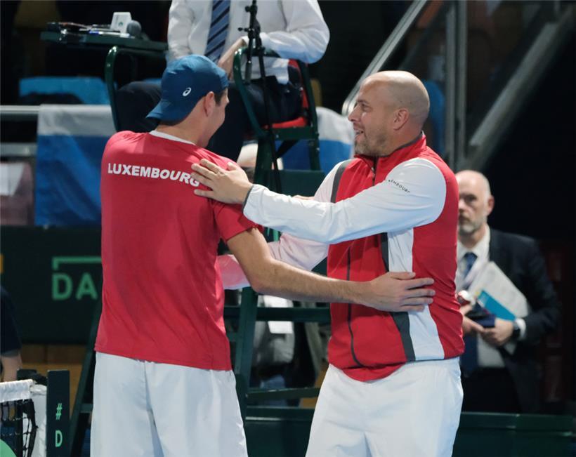 Gilles Muller bewahrte an der Außenlinie die Ruhe
