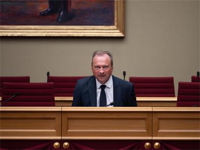 Gilles Roth letztes Jahr im Oktober bei der Vorstellung der Haushaltspläne