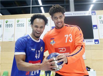 Gilson Correia und Bruno Fernandes spielen beide in der AXA League für Diekirch
