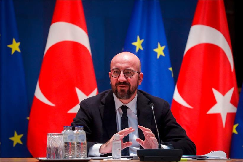 Gipfelchef Charles Michel hatte sich vor einigen Tagen zur Vorbereitung der Sitzung des Europäischen Rates per Videokonferenz mit dem türkischen Präsidenten Recep Tayyip Erdogan ausgetauscht
