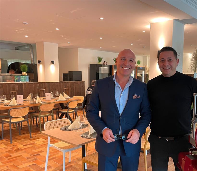 Giuseppe Daddato und Benny Rutigliano im Restaurant Ehnen
