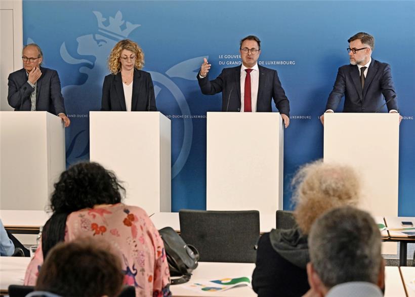 Gleich vier Minister tauchten zur Präsentation des neuen Plans auf
