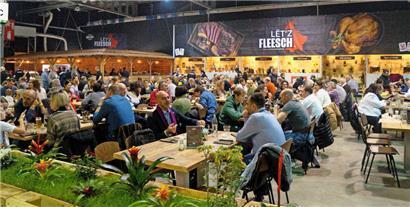Gourmets und Genießer unter sich: Die Restaurants und Bistrots in den Messehallen waren am Wochenende stets vollbesetzt

