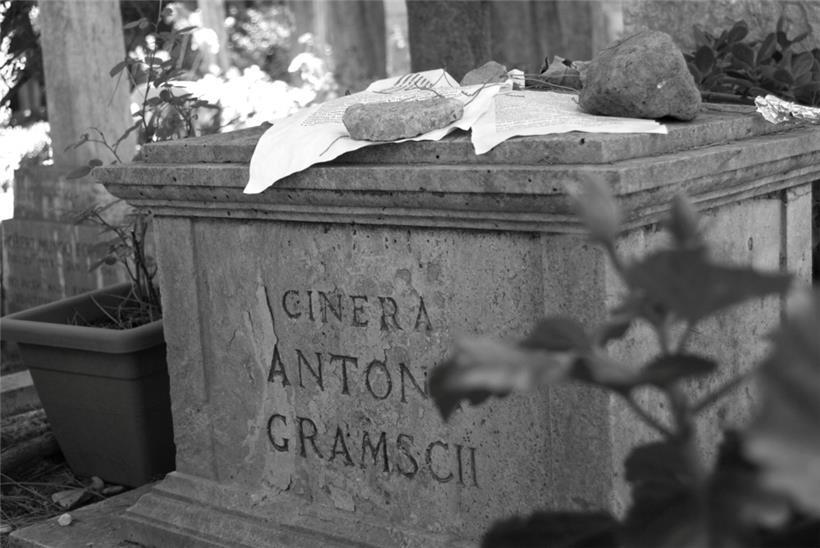 Gramscis Grab auf dem „Cimitero acattolico“ in Rom
