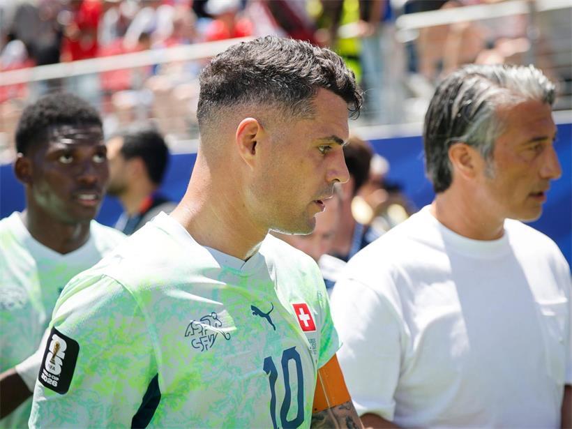 Granit Xhaka feiert seine Rückkehr in die Schweizer Nationalmannschaft
