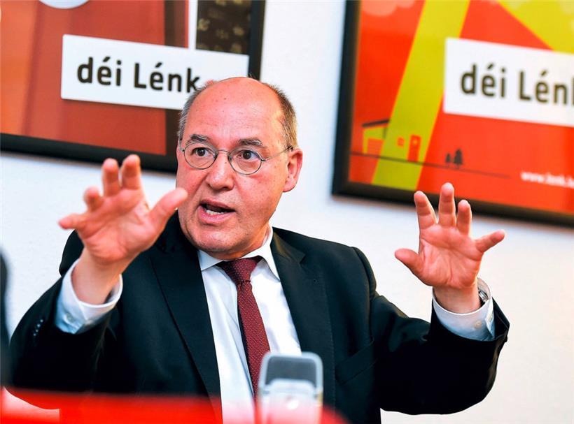 Gregor Gysi auf Besuch in Luxemburg im Jahr 2017

