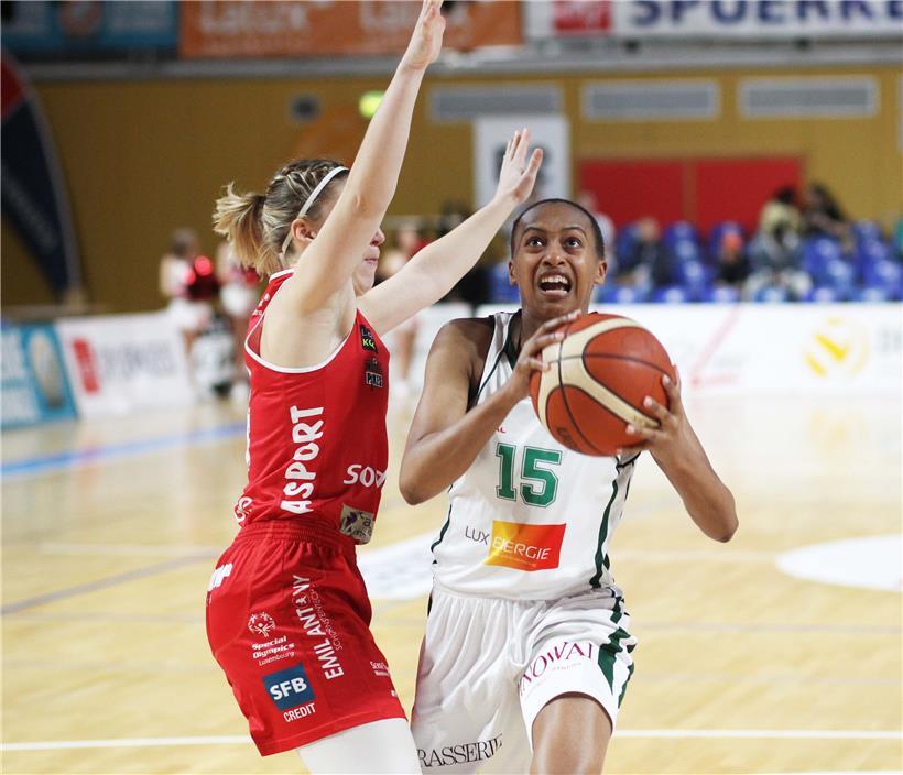 Gréngewald-Spielerin Shawnte Goff erzielte 14 Punkte
