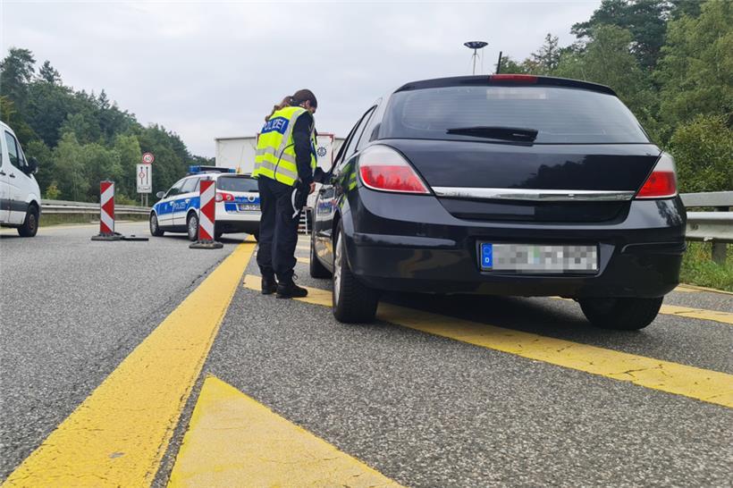 Grenzkontrollen an der A64 bei Trier
