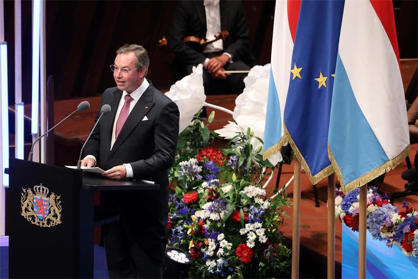 „Wie ein erster Geburtstag“ – Großherzog Guillaume hält Philharmonie-Rede Großherzog Guillaume spricht bei Rede und betont die Bedeutung der Jugend für die Zukunft Luxemburgs