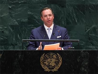 Großherzog Guillaume während seiner Rede vor den Vereinten Nationen am Dienstag
