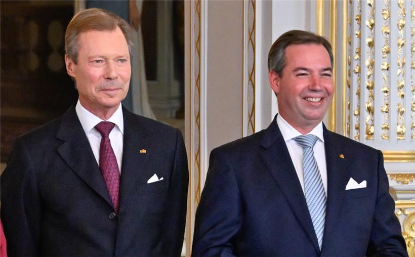 Großherzog Henri (links) übergibt am 3. Oktober die Amtsgeschäfte an seinen Sohne Guillaume ab
