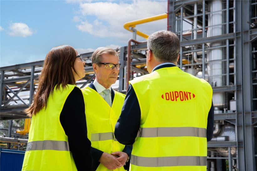 Großherzog Henri stattete gestern dem Werk einen Besuch ab