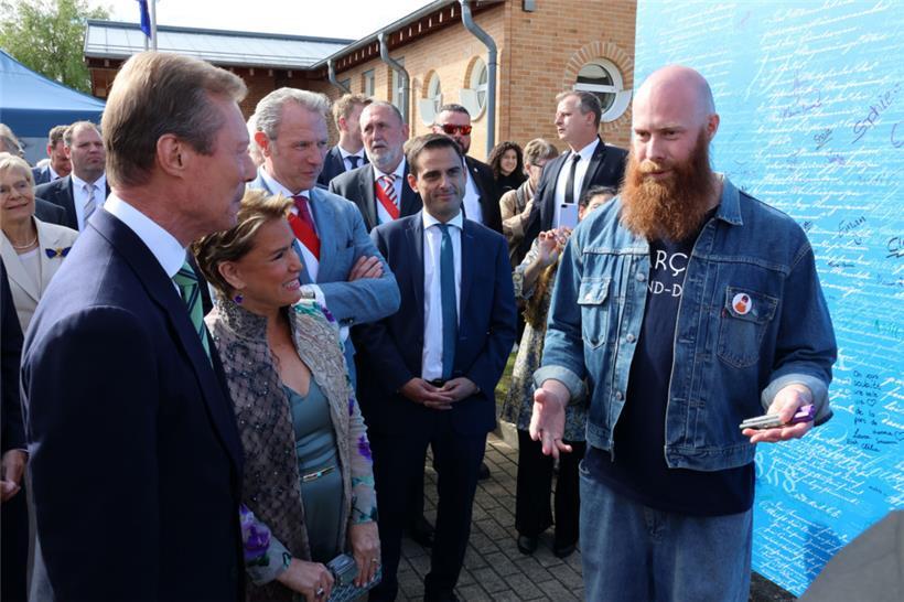 Großherzog Henri und seine Frau in Kehlen
