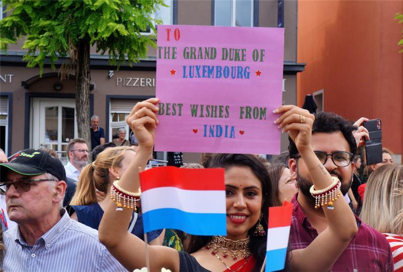 Grüße aus Indien an den Großherzog
