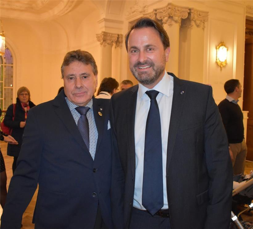 Gute Kontakte zur Politik: José Trindade mit Xavier Bettel
