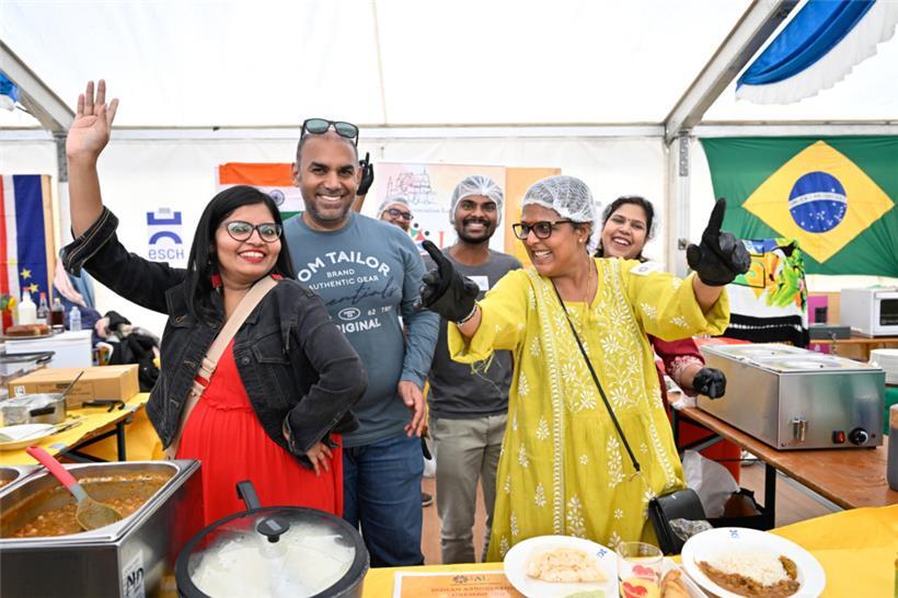 Gute Laune auf der „Fête culinaire interculturelle“ in Esch
