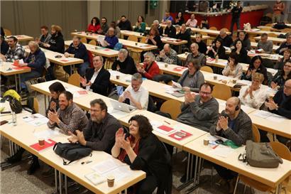 Gute Stimmung beim 20. Kongress von „déi Lénk“ in Bonneweg am Samstag
