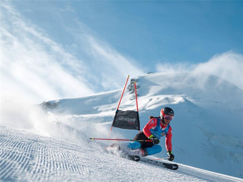 Gwyneth ten Raa belegte im Riesenslalom den 36. Platz
