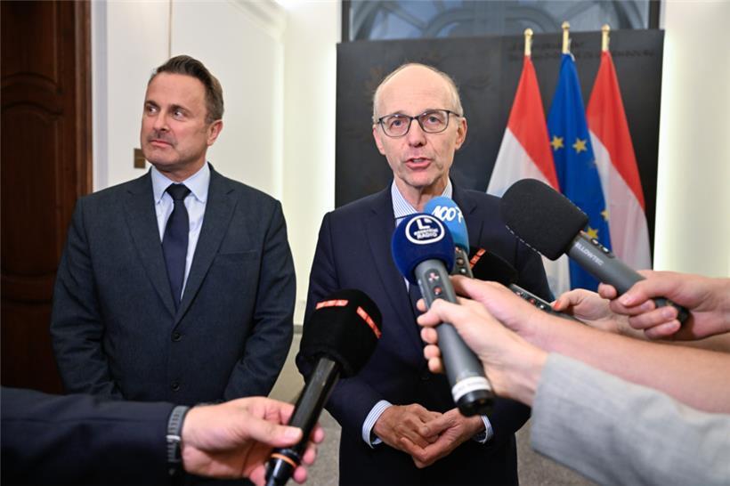 Haben die nächste Runde in den September vertagt: Premierminister Luc Frieden und Außenminister Xavier Bettel
