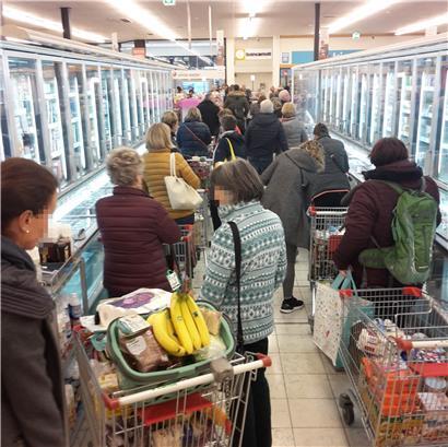 Hamsterkäufe in Luxemburg wegen des Coronavirus
