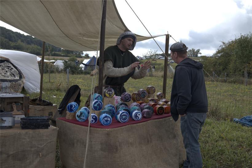 Handwerker boten ihre Waren feil
