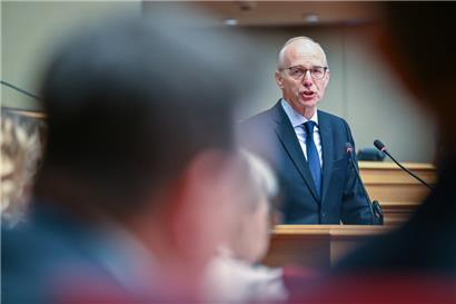 Hat einen wirtschaftsliberalen Kurs für die kommenden Jahre festgelegt: Premierminister Luc Frieden
