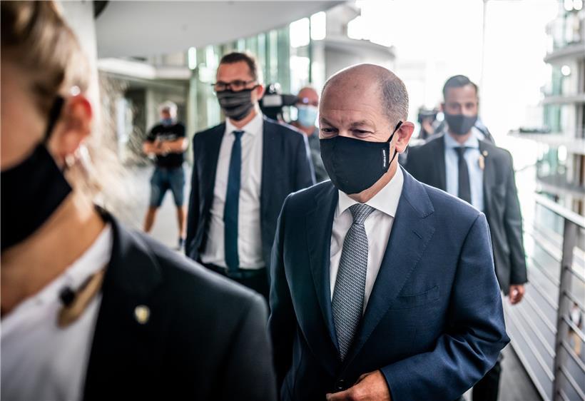 Hat er gelogen? Deutschlands Finanzminister Olaf Scholz musste am Mittwoch zur nichtöffentlichen Befragung zum Finanzausschuss in den Bundestag.
