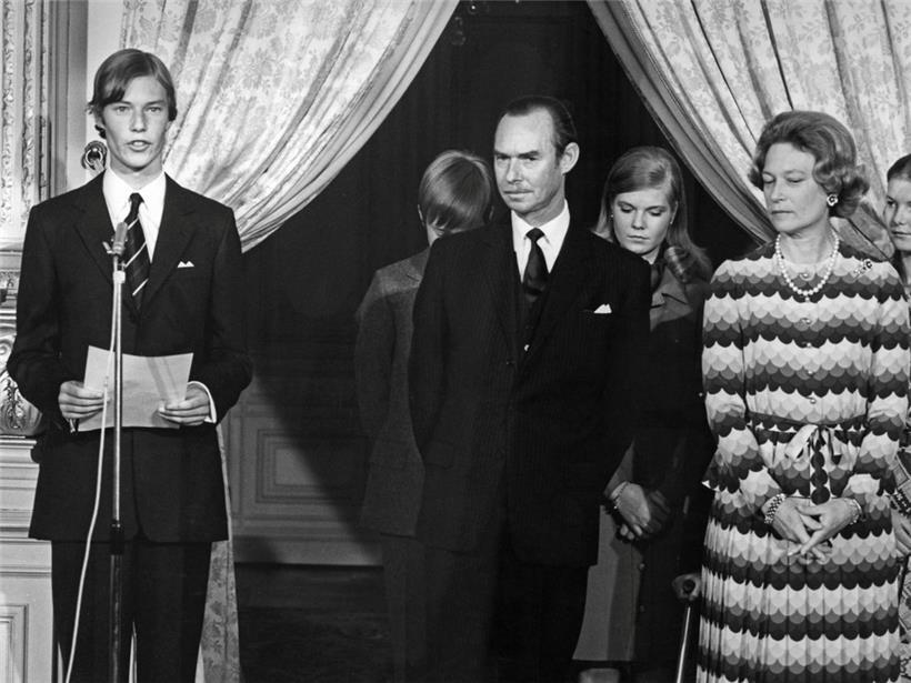 Henri wird Erbgroßherzog (1976), rechts seine Eltern
