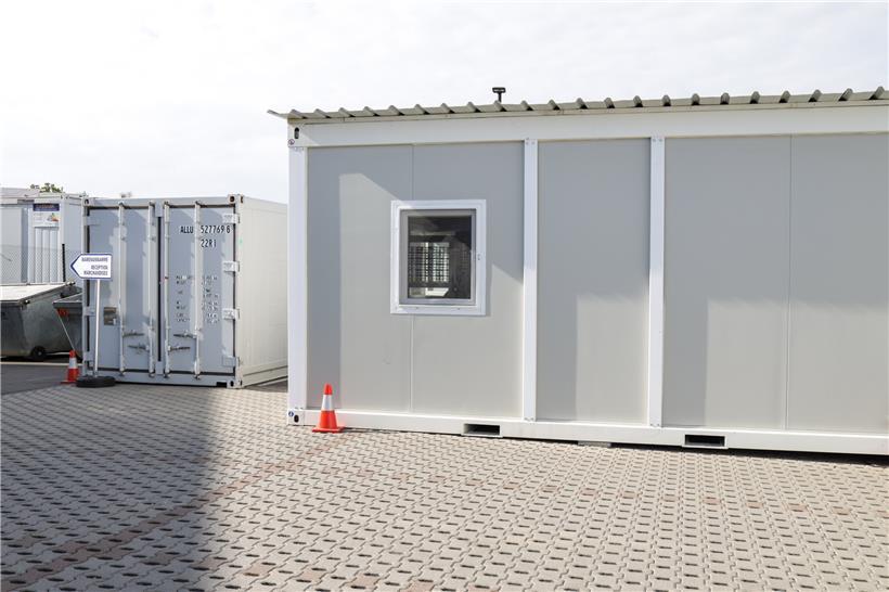 Herzstück des LST mit undichtem Dach: In den folgenden Containern werden wesentl...