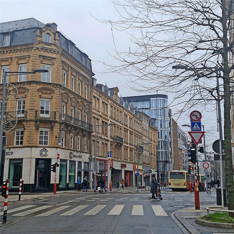 Heute befinden sich hier die Lokale einer Bank
