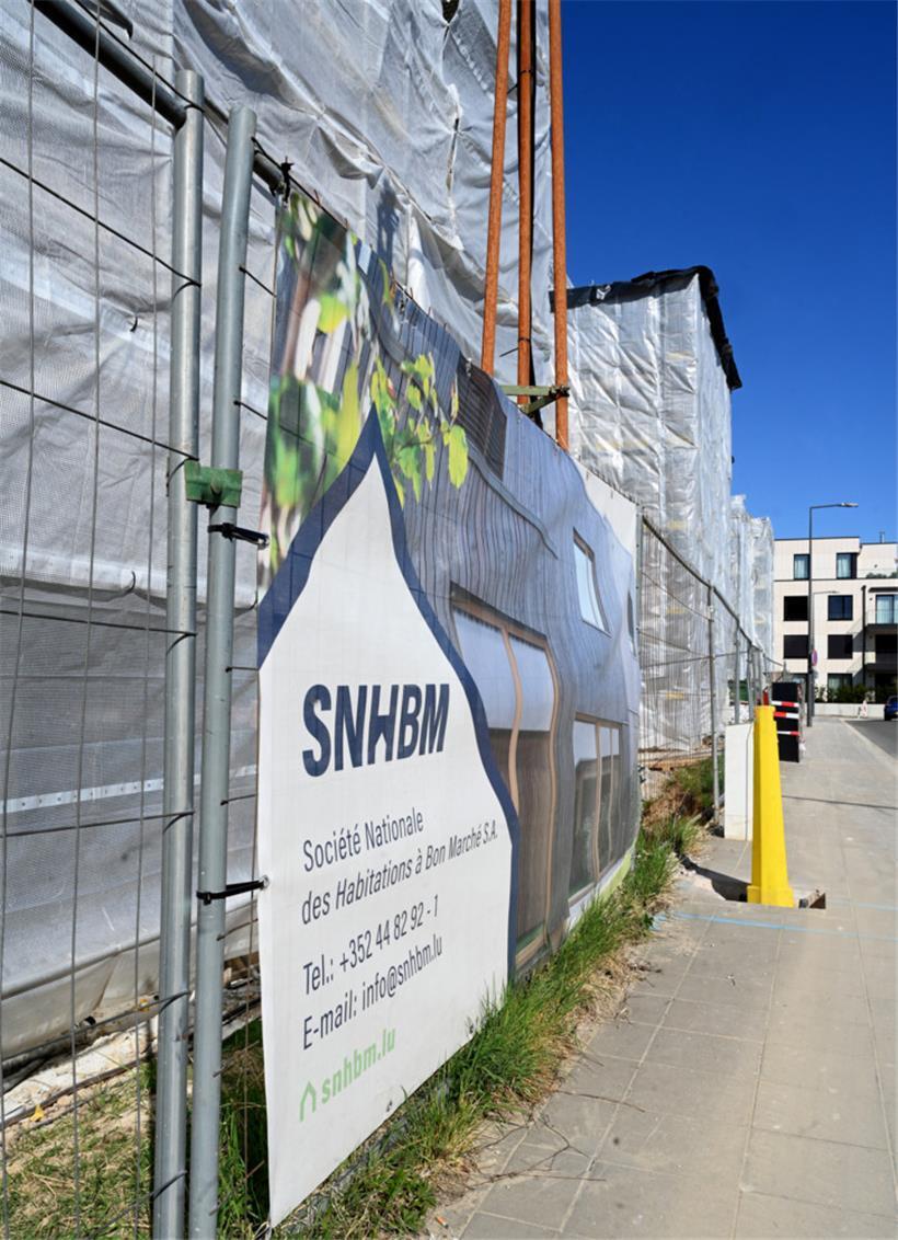 Hier entstehen Wohnungen der „Société nationale des habitations à bon marché“ (SNHBM)
