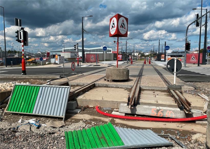 Hier ist aktuell „Ende Gelände“
