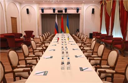 Hier werden die Delegationen aus der Ukraine und Russland verhandeln
