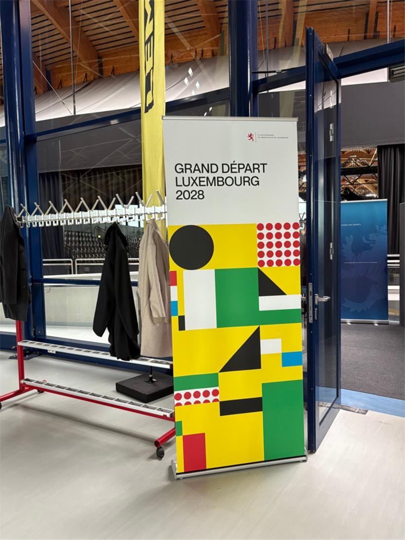 Hinter dieser Tür wurde Luxemburgs Bewerbung präsentiert
