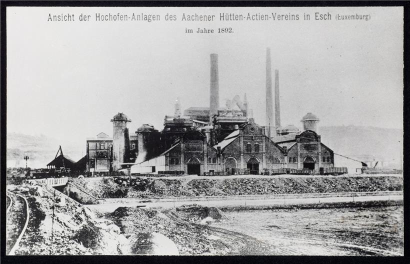 Hinteransicht aus dem Jahre 1892 des vom Aachener Hütten-Actien-Verein übernomme...