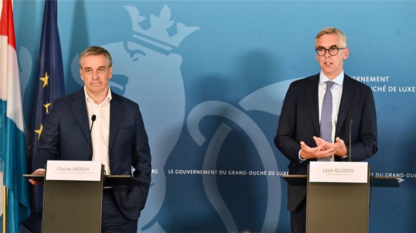 Hoffen auf wenig Einnahmen durch die neue Steuer: Wohnungsbauminister Claude Meisch (DP) und Innenminister Léon Gloden (CSV)
