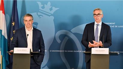 Hoffen auf wenig Einnahmen durch die neue Steuer: Wohnungsbauminister Claude Meisch (DP) und Innenminister Léon Gloden (CSV)
