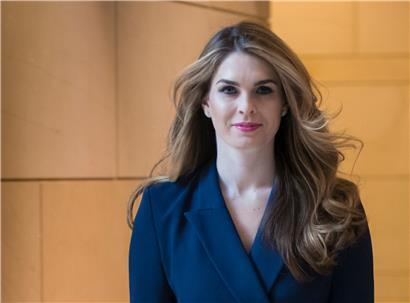 Hope Hicks am 27. Februar 2018. Damals war sie  Kommunikationschefin des Weißen Hauses
