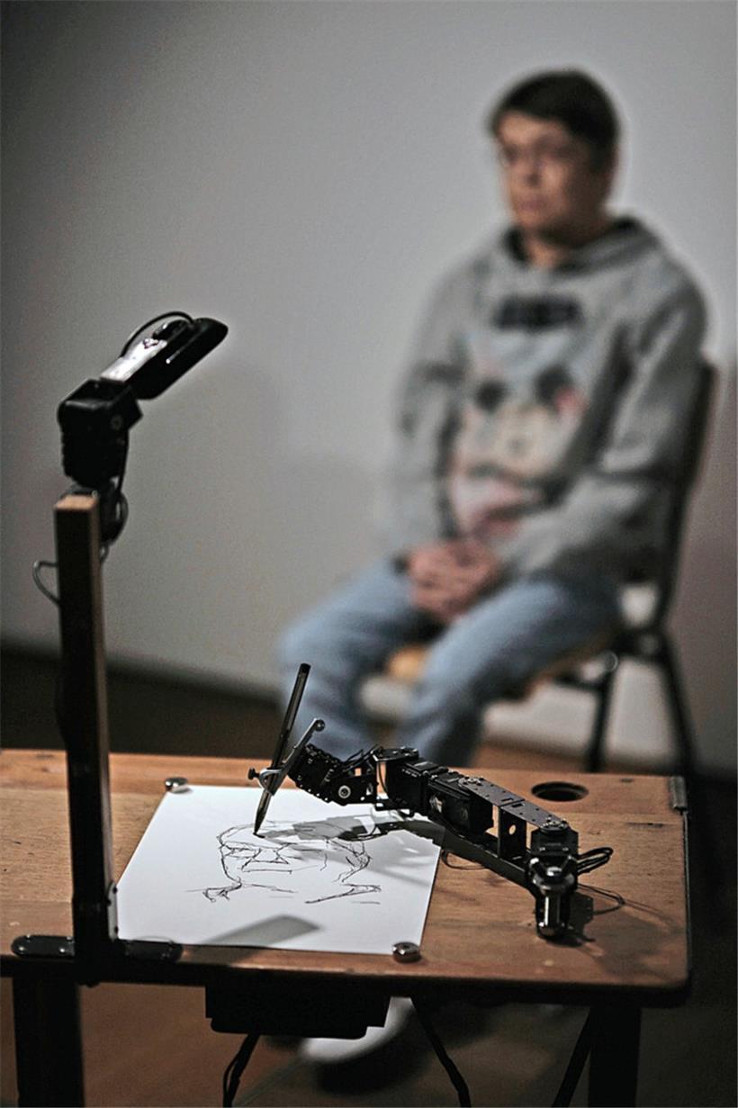 „Human study“ de Patrick Tresset
