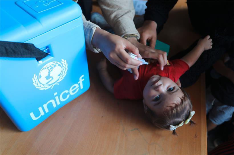 Hunderttausende von Kindern sollen seit Sonntag im umkämpften Gazastreifen gegen Polio geimpft werden
