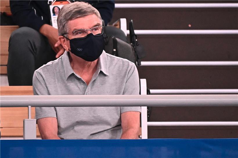 IOC-Präsident Thomas Bach sind die fehlenden Fans nicht immer aufgefallen
