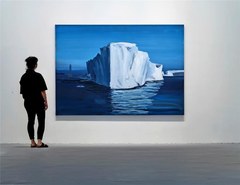 „Iceberg III“, 2023, acrylique sur toile
