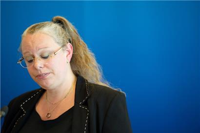 „Ich habe mir nichts vorzuwerfen“: Carole Dieschbourg auf der Pressekonferenz am Freitagvormittag
