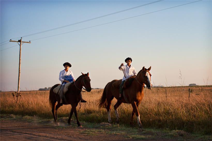 Idylle mit Seltenheitswert: Gauchos in Chascomus (Argentinien)
